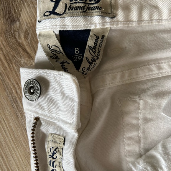 Lucky Brand Straight Leg White Jeans - Picture 2 of 5
